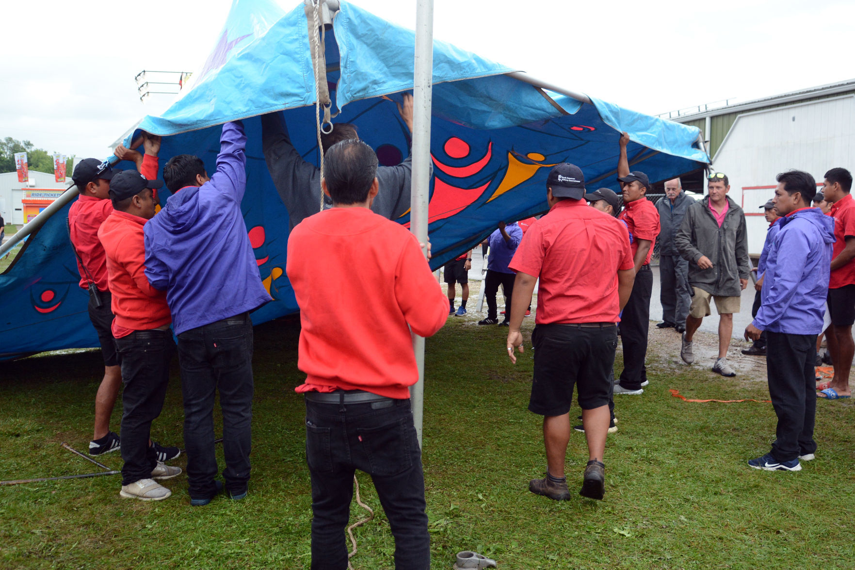 Storm damage at Sauk County Fair